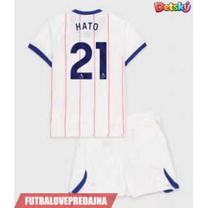 Lacne Dětský Futbalové dres Chelsea Jorrel Hato #21 2026-27 Krátky Rukáv - Tretina (+ trenírky)